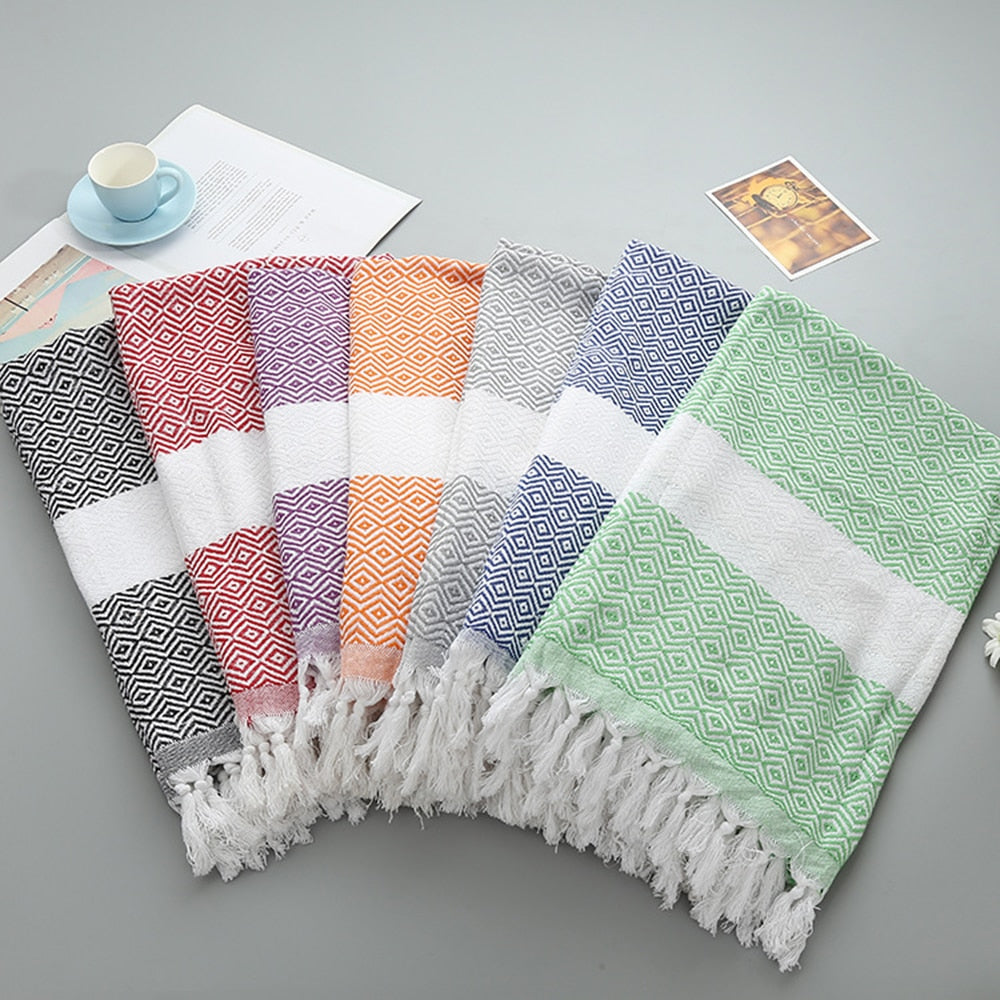 Towel Tassel Lattice Pattern