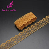 Lucia crafts  Embroidered Net Lace