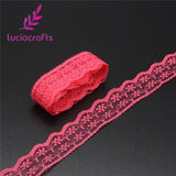 Lucia crafts  Embroidered Net Lace