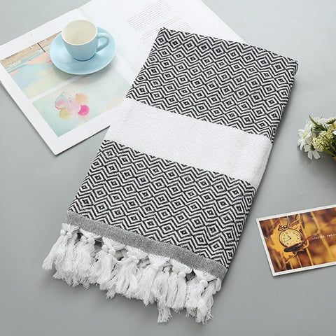 Towel Tassel Lattice Pattern